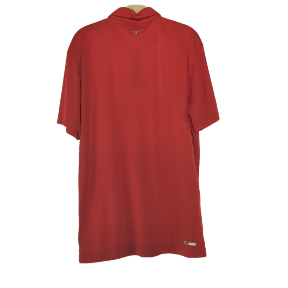 🔥 Mizuno Red Performance Polo Shirt – Size Large | Athletic & Stylish 🏌️‍♂️ - Picture 4 of 5